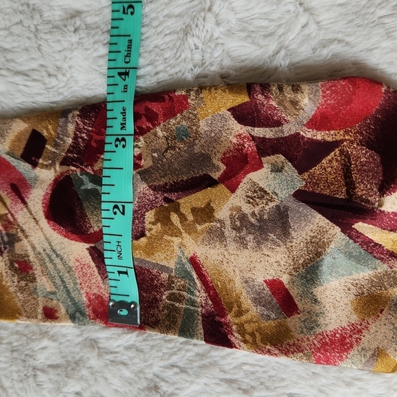 Vintage Cervino Red & Gold Geometric Tie - Picture 7 of 9